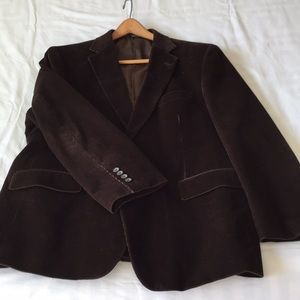 Saddlebred corduroy sport coat - dark brown 44S